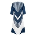 thumbnail image 5 of Vestidos Para Mujer Vestidos Casuales Estampado de Moda Causal Con Cuello en V Botón Manga Corta Vestido Con Bolsillos de Vacaciones Odeerbi  ODB157785, 5 of 5