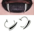thumbnail image 2 of Halloween Fake Body Piercing Jewelry Sturdy Stainless Steel Fang Lip Rings No Piercing Jewelry For Fashion Lovers, 2 of 10