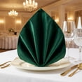 thumbnail image 5 of Unique Bargains 12 Pack Soft Durable Velvet Cloth Napkins for Parties Dark green 18"x18", 5 of 6