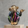 thumbnail image 4 of Estatua , Figura De Animal, Escultura Para Sala De Estar, Decoración De Salpicadero De Coche StyleA+Estatua , Figura De Animal, Escultura Para Sala De Estar, Decoración De Macarena Estatua de mono, 4 of 8