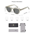 thumbnail image 5 of Gafas de Sol SOJOS Retro Redondas Pequeñas SJ2251 UV400 Cristal Gris, 5 of 5
