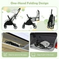 thumbnail image 3 of INFANS Lightweight Baby Stroller, One-Hand Gravity Fold, Compact Travel Stroller for Airplane with Aluminium Frame, Adjustable Backrest and Canopy, Foldable Infant Toddler Stroller, 3 of 10