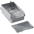 thumbnail image 5 of OUYAWEI 30L Deep Stainless Steel Cat Litter Box with Lid, Large Litter Box for Big Cats Non-Stick Stainless Steel Cat Boxes with Double Layer Litter Mat and Scoop, Easy to Clean,Gray, 5 of 5