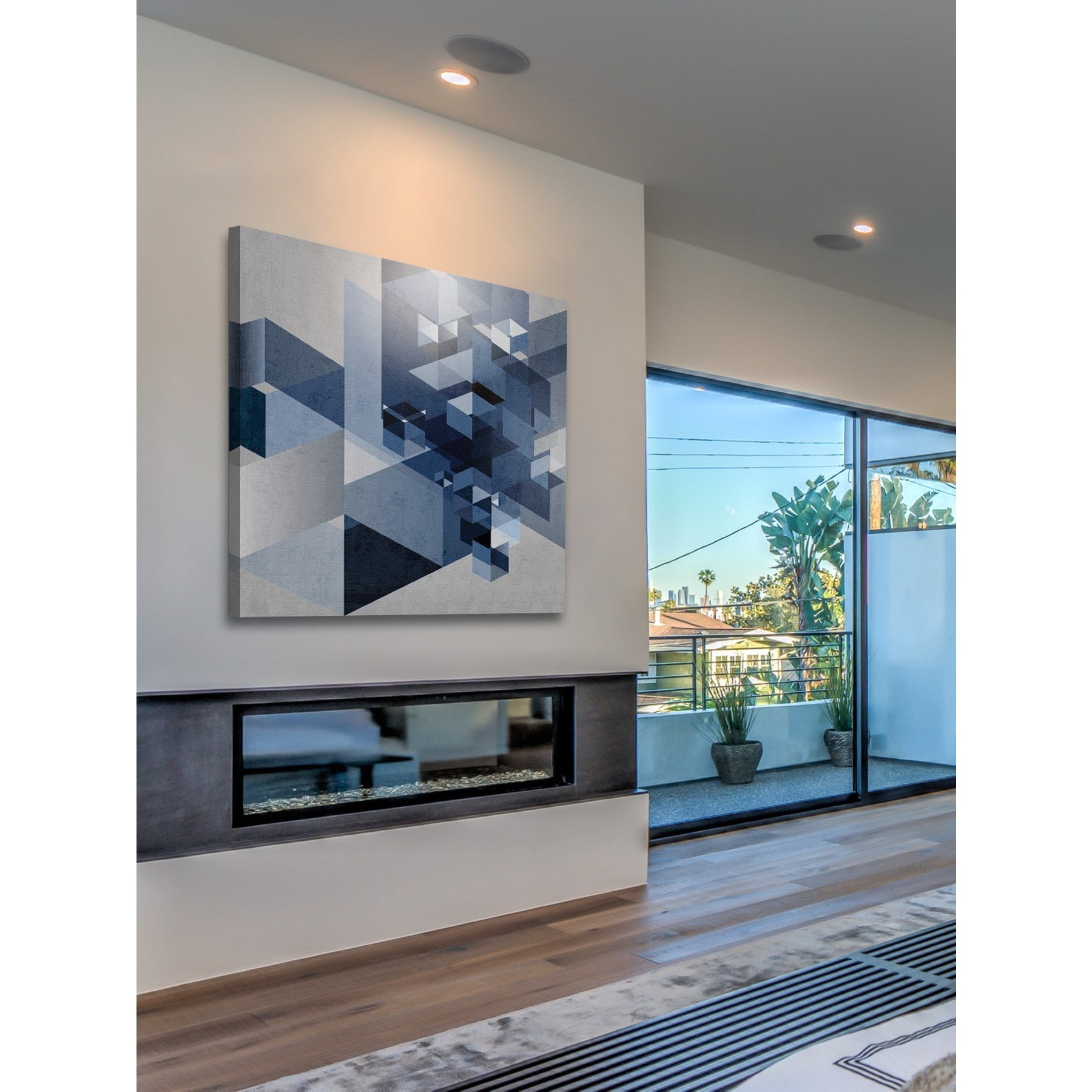 "Jumping Form" Painting Print on Wrapped Canvas