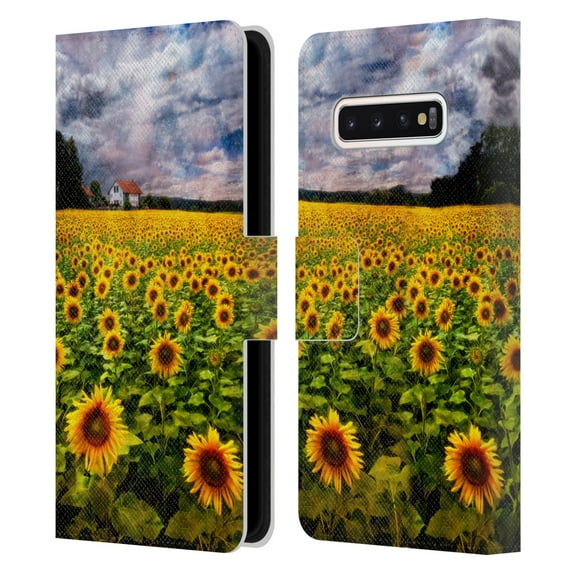 Head Case Designs Officially Licensed Celebrate Life Gallery Florals Dreaming Of Sunflowers Leather Book Wallet Case Cover Compatible with Samsung Galaxy S10