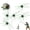 Green, variant on Soft Dice Fishing Lures with Lifelike Tentacles, 5pcs Slow Sinking Finesse Bait for Bass Fishing, Versatile Drop Shot and Weightless Rig Soft Plastic Baits for Fresh and Saltwater