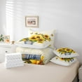 thumbnail image 6 of Homewish Country Sunflower 7-Piece Twin Bedding Sets,Rustic Plant Bedding Comforter Set,Yellow White Sheet Sets For Girls Kids,Ultra Soft Home Decor Reversible, 6 of 8