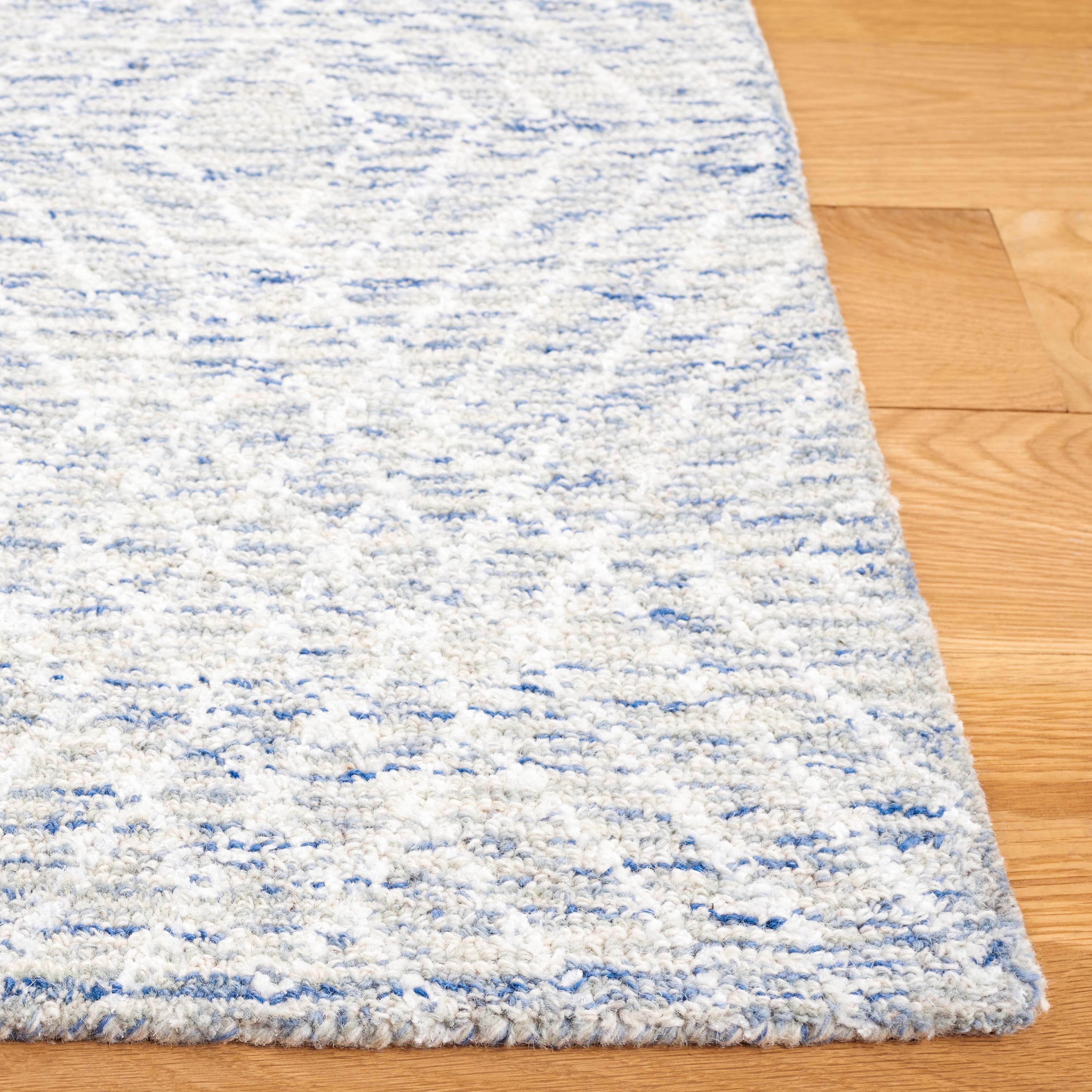 SAFAVIEH Abstract Dania Diamond Area Rug, Blue/Ivory, 3' x 5'