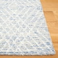 thumbnail image 4 of SAFAVIEH Abstract Dania Diamond Area Rug, Blue/Ivory, 6' x 6' Square, 4 of 11