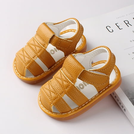 

Herrnalise Toddler Baby Girls Boys Cute Shoes Hollow Out Soft Kids Summer Non-slip Sandals Toddler Shoes under $10