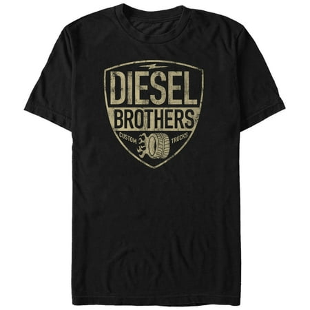 UPC 192715102343 product image for Diesel Brothers Men's - Diesel Brothers Custom Truck Flaming Wheel T-Shirt | upcitemdb.com