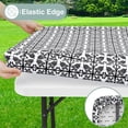 thumbnail image 4 of Mantel de vinilo rectangular Olanly, mantel elástico ajustado, mantel de plástico impermeable, manteles plegables para mesas de picnic, camping y exteriores, 4 of 5