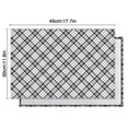 thumbnail image 6 of Black White Plaid Checkered Pattern Summer Placemats Table Placemats Set Of 4-Linen Kitchen Washable Placemats Table Mats 11.8"x17.7" Non-Slip Heat Resistant, 6 of 6