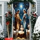 thumbnail image 1 of Christmas Door Set Border Santa Claus Party Festival Decoration Door Stickers Scene Hanging Cloth, 1 of 6