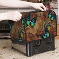 thumbnail image 7 of Yiaed Vintage Butterfly Green Print Two Slice Bread Machine Cover, Universal Size Kitchen Appliance Cover for Bread Machine,Bread Machine Cover, 7 of 7