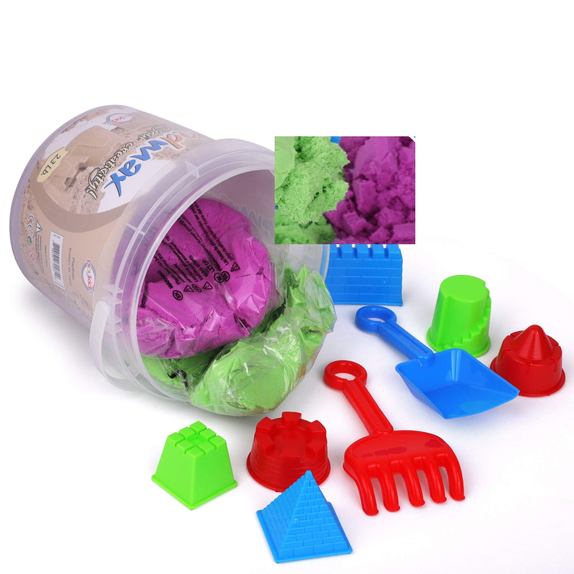 Sand Activity sets moulds spades and More for Messy Creative Play Buckets 