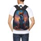 thumbnail image 4 of Disketp Starry Sky Meditating Fox Mochila Minimalista de Gran Capacidad, Mochila de Viaje para Escuela, Trabajo o Uso Diario, 4 of 6