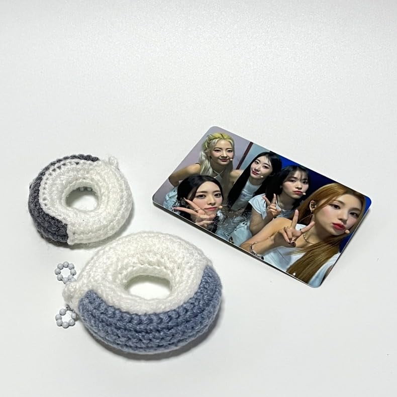 ITZY Lightstick Bag Pendant Keychain  Lovely Mini Light Stick Key Ring Handmade Crochet