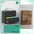 thumbnail image 3 of Silkight 2 Drawer Lateral File Cabinet with Lock, Metal Lateral Filing Cabinet for Home Office, Steel Wide Horizontal Filing Cabinets for Letter/Legal/A4/F4 Hanging Files, 3 of 10