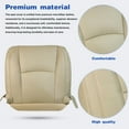 thumbnail image 6 of Zcargel Driver & Passenger Side Bottom Seat Cover Replace, for Lexus RX330 2003-2009, RX350 2003-2009, RX400 2003-2009, OE-Style Microfiber Leather, Ivory Tan, Heated/Non-Heated, Power/Manual Seats, 6 of 12