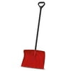 Suncast 18 in. Snow Shovel and Pusher with Steel Core Handle, Red