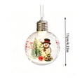 thumbnail image 3 of Qwtwty Glowing Christmas Story Ornament, Shatterproof Mini Clear Christmas Themed Hanging Pendants for Xmas Tree Holiday Party Decor, 3 of 7