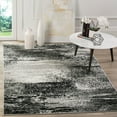 thumbnail image 1 of Safavieh Adirondack Collection ADR112G Moderne Abstrait Anti-Décoloration Résistant à la Tache Salon Chambre à Coucher Tapis, 10' x 10' Carré, Argent / Multi, 1 of 4