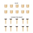 thumbnail image 4 of Qiilu 10 Pairs Bicycle MTB Hydraulic Disc Brake Olive Connector Insert Hose for Tektro Replacement Part, 4 of 9