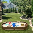 thumbnail image 5 of Modern Home 6ft Oval All Weather Resistant Outdoor Sandbox Kit w/Cover, 5 of 6
