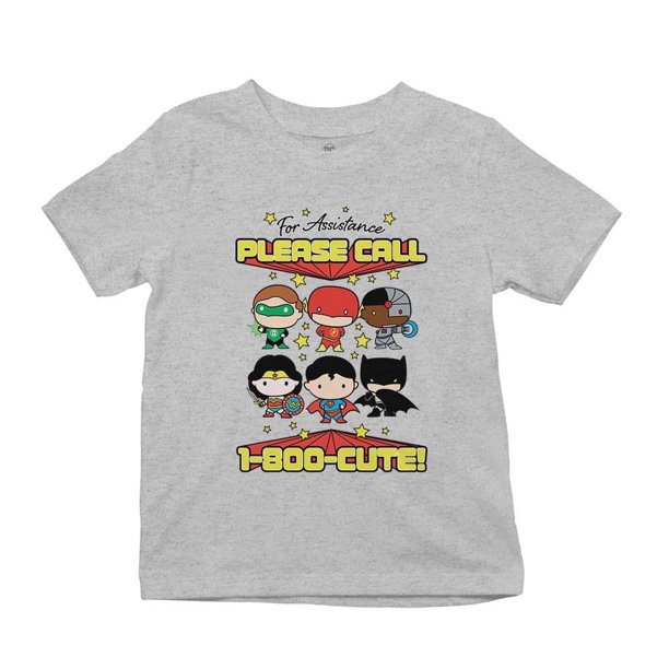 Playera Fan Army Justice League Talla 6 please call manga corta gris