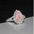 thumbnail image 3 of Teardrop Shaped Wedding Proposal Ring With Simulation Diamond Group Set And Cute Wind Design In White Gold Womens Ring, 3 of 3