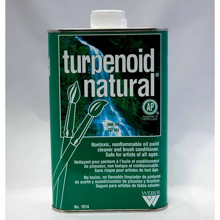 Turpenoid Natural Non-Toxic Non-Flammable Paint Thinner, 1 Quart 