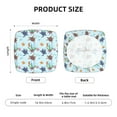 thumbnail image 6 of Lsque Turtle Printed Square Couch Cushion Covers, Floral Sofa Cushion Covers Replacement, Stretch Couch Covers for Couch-16.9in, 6 of 9