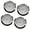 Arab Silver, variant on SDFGTstore 4Pieces Round Clock Inserts 55mm Arabic Roman Numerals for Stylish Home Decors