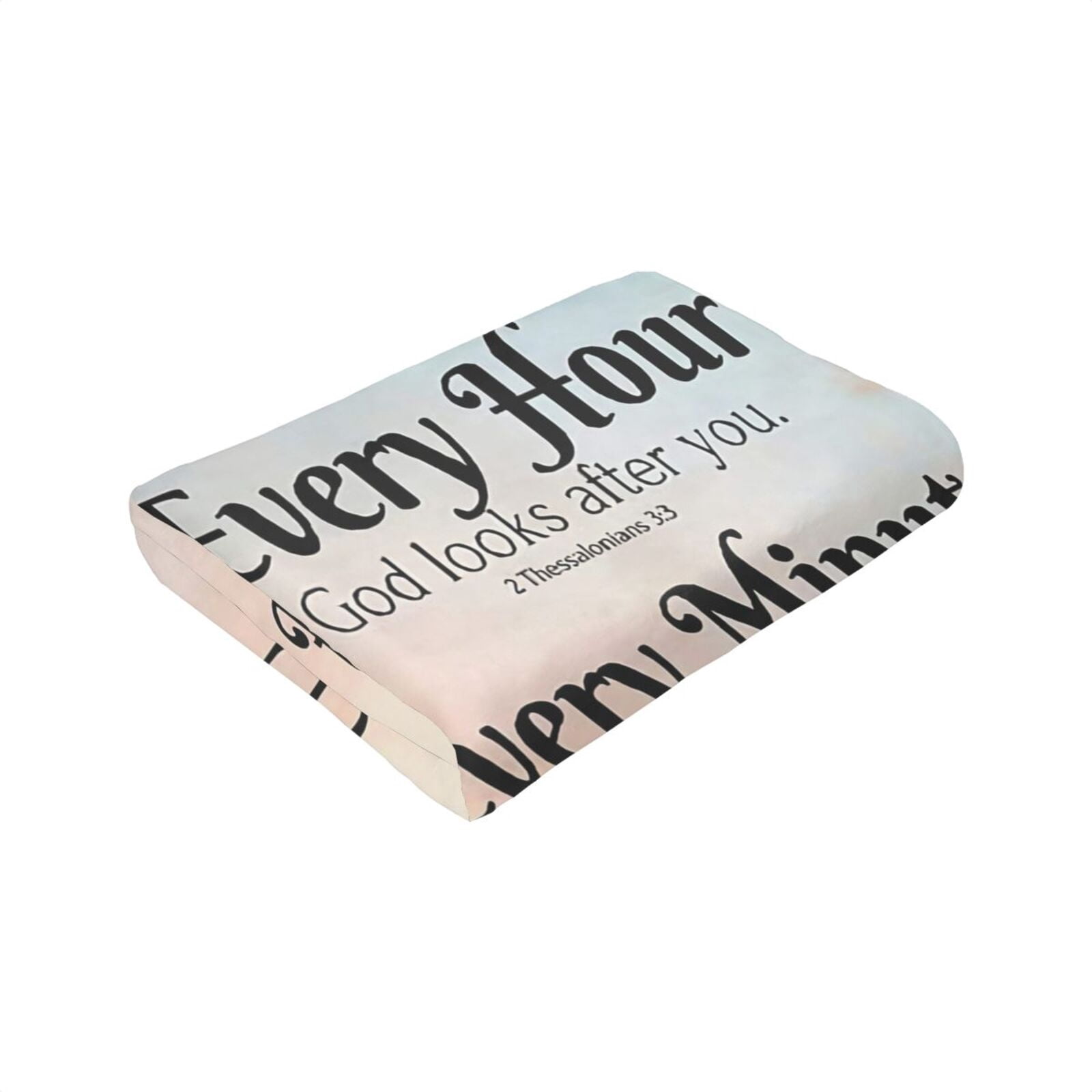 Wijzvio Bible Verse With Inspirational Thoughts And Prayers Throw Blanket Soft Fuzzy Fleece Blanket For Couch Bed Living Room Decoration 50"X40"