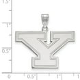 thumbnail image 2 of Sterling S. Rh-plated LogoArt Youngstown State University Large Pendant in Sterling Silver, 2 of 2
