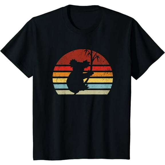 Vintage Retro Koala Love-r Dad Mom, Boy Girl Birth-day Gift T-Shirt