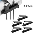 thumbnail image 2 of Clips para cables, paquete de 5, organizador de cables, cargador, gestión de cables para organizar el hogar, la oficina, el escritorio, el teléfono, el automóvil, soportes para cables, 2 of 8