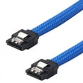 thumbnail image 2 of 2 Pcs 50CM 3.0 III SATA3 7Pin Data Cable 6Gb/S SSD Cables HDD Hard Disk Data Cord with Nylon Sleeved Premium Version, 1 Pcs Red & 1 Pcs Blue, 2 of 5