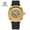 GoldShellGoldFaceBlackBelt, variant on Men's Automatic Mechanical Watch Waterproof Wristwatches 811689990129