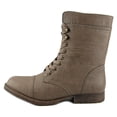thumbnail image 2 of Jeliana Women Round Toe Synthetic Brown Mid Calf Boot, 2 of 5
