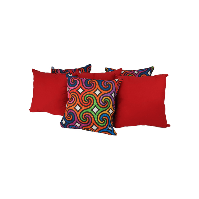 Set 6 Cojines Decorativos Premium Almoda Combinacion B
