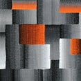 thumbnail image 7 of Masada Rugs Modern Contemporary Mat Area Rug, Orange Grey Black (2 Feet X 3 Feet) Mat, 7 of 7