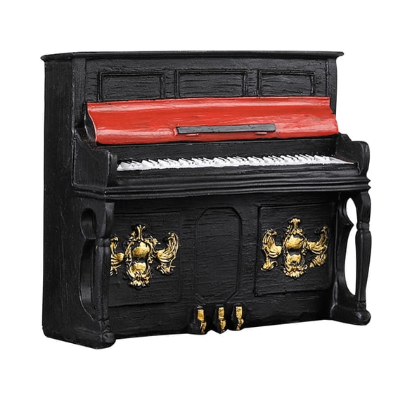 LEORX Music Figurine Decorative Piano for Room Atmosphere Enhancement 1Pack