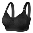 thumbnail image 1 of Plus Size Bras Strapless Wireless Bra Air-Flow Mesh Push Up Design Plus Size Underwear Sports Bra Black 42, 1 of 2