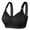 Black, variant on Women's Large Size Adjustable Comfort Bra Without Wires