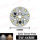 thumbnail image 3 of 1 bombilla LED de 7 W, 9 W, 12 W, 15 W, 18 W, 24 W, 40 W, 50 W, 80 W, 100 W, 150 W, placa de fuente de alimentación, foco LED empotrable de CA de 220 V, lámpara industrial y minera, 3 of 5