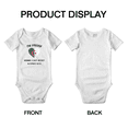 thumbnail image 3 of I'm Proof Mommy Can't Resist Algerian Guys Cute Baby Jumpsuits (White, 0-3 Months), 3 of 5