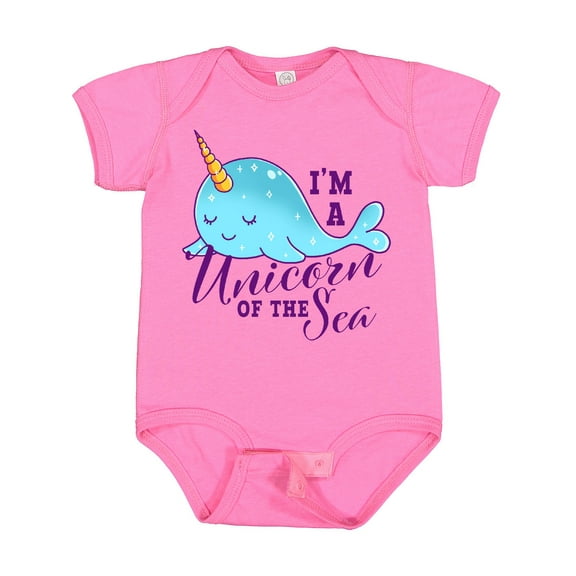 Inktastic Cute Narwhal I'm a Unicorn of the Sea Girls Baby Bodysuit