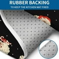 thumbnail image 4 of Black Christmas Santa Pattern Bathroom Rugs Sets 3 Piece,Toilet Cover Set,Absorbent Non Slip Bathroom Mats Sets with U-Shaped Contour Rug Toilet Rug Set, 4 of 5